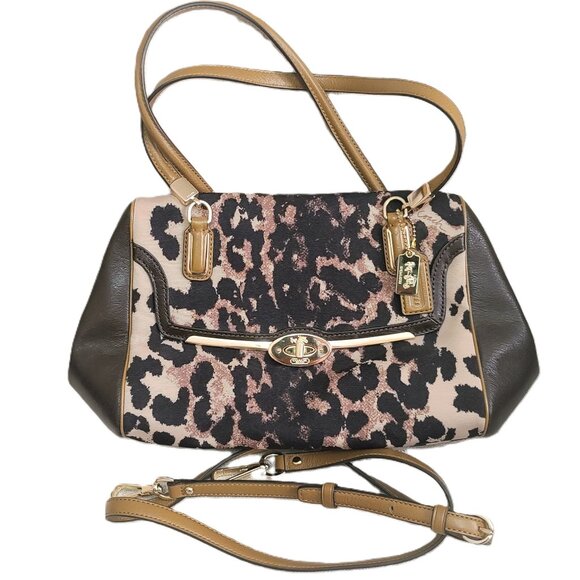 Coach Leopard Madison Handbag 25642 with COA certificate - Picture 12 of 14